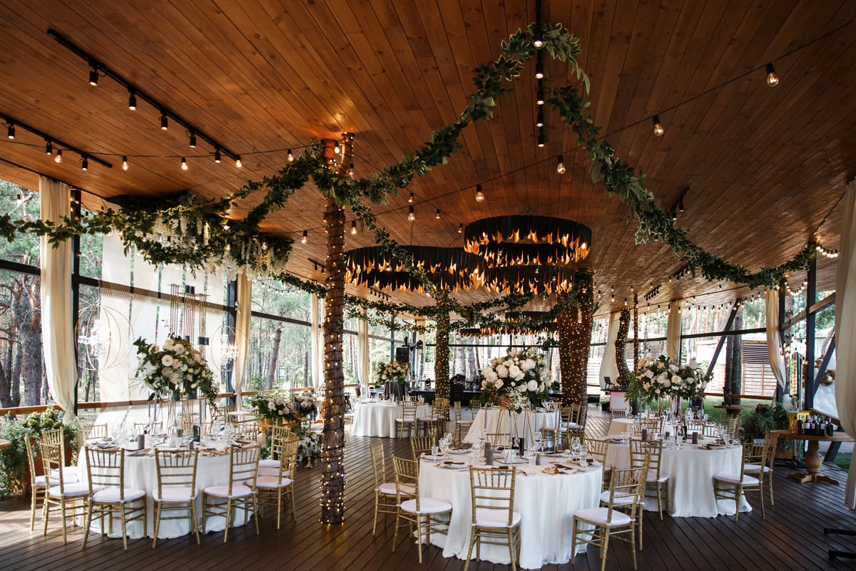 Elegant Banquet Hall for a Wedding Party